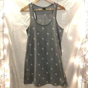 Abercrombie casual moose-print swing dress